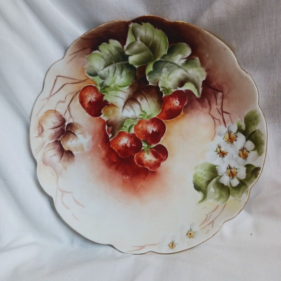 Vintage Rosenthal Bavaria Strawberry Plate 9 Inch Antique - Picture 1 of 6